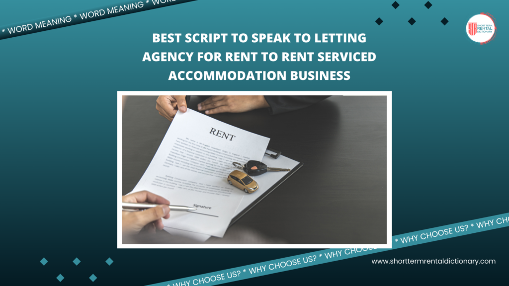 Best script for Rent to Rent Serviced Accommodation Business