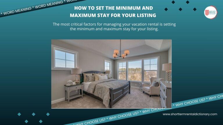 How to Set the minimum and maximum stay for your listing