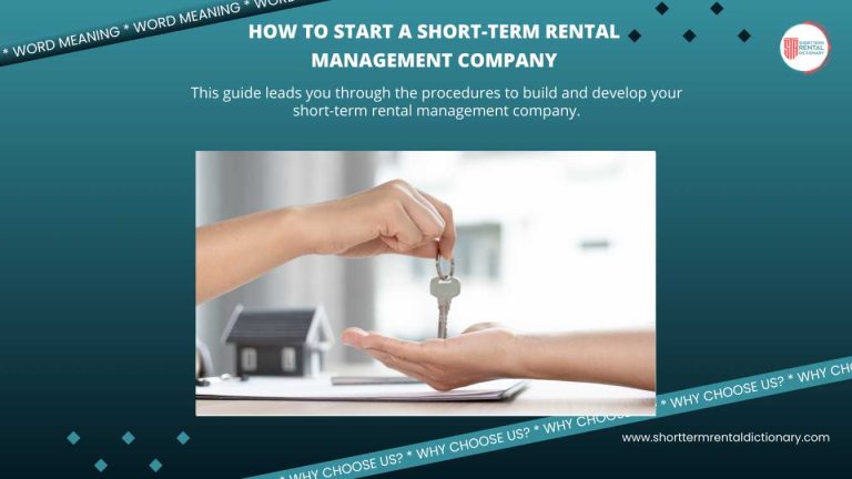 How to start a short-term rental management company